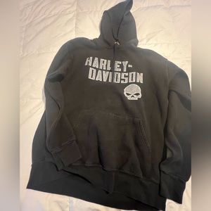 Men’s SMALL (Lady owned) Harley Davidson Skull Hoodie 💀